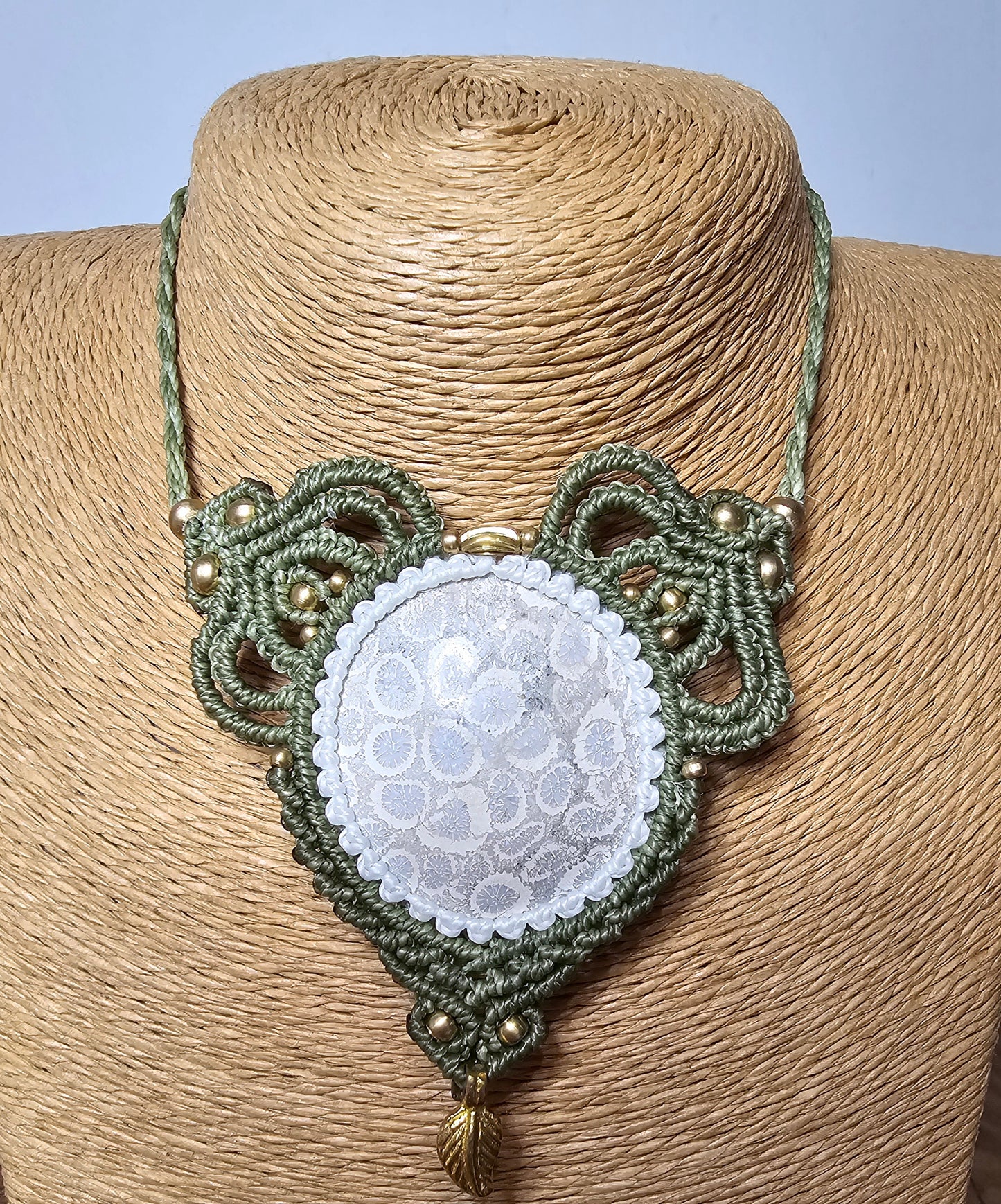 Fossilised Coral Pendant