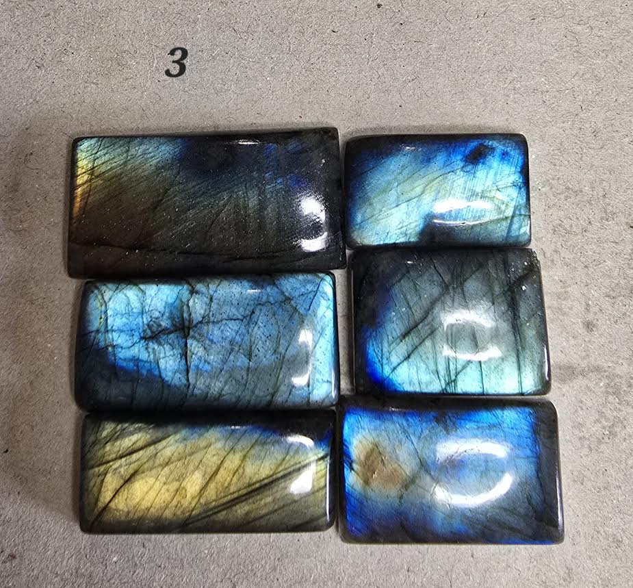 Labradorites - Square Sets various sizes in packs