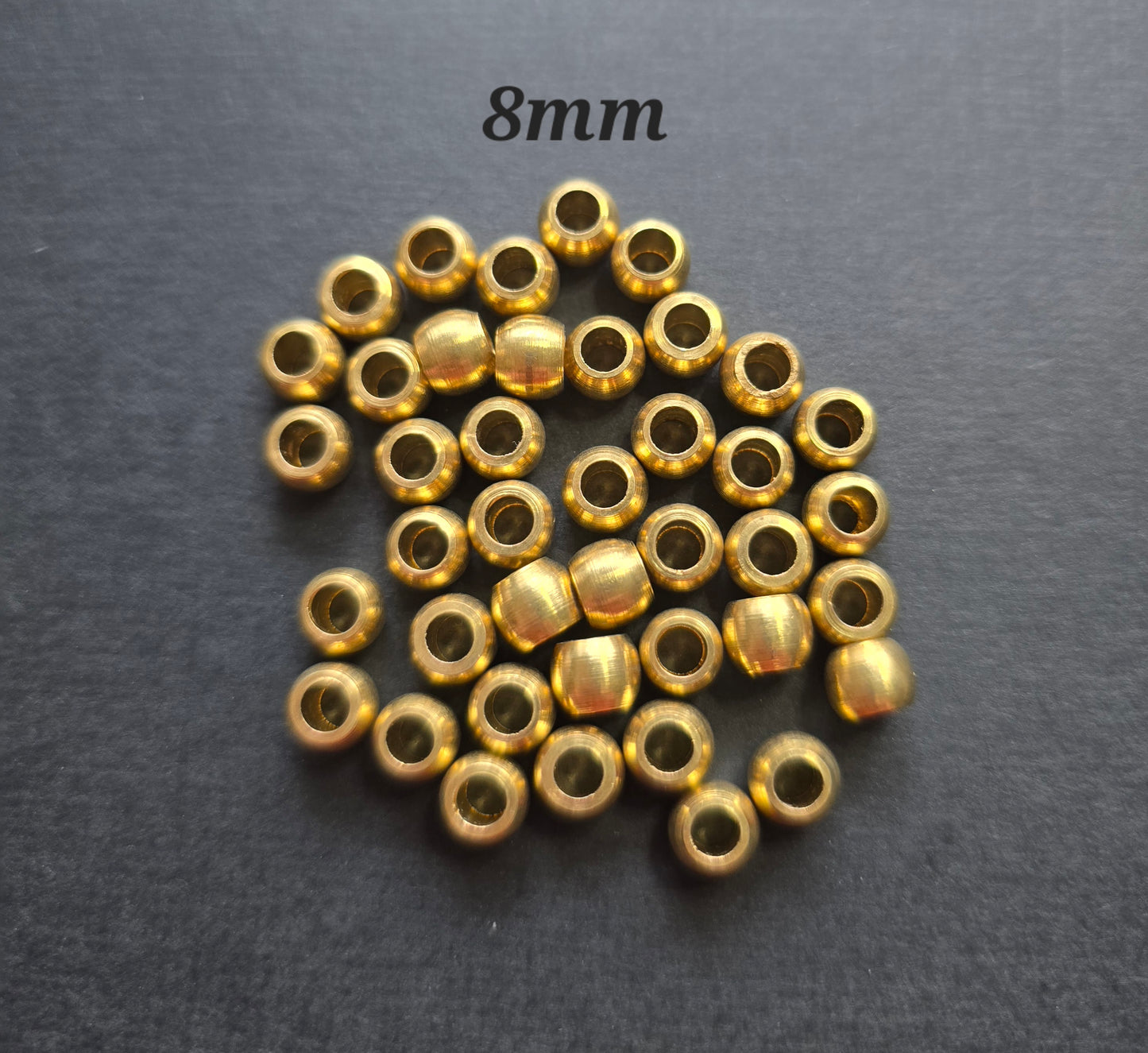 Brass Beads - Suitable for Mini Macramé Jewellery Making