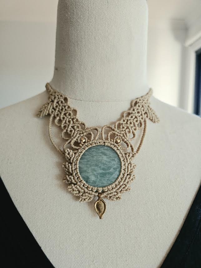 Show Stopper Choker - Amazonite Centre Piece