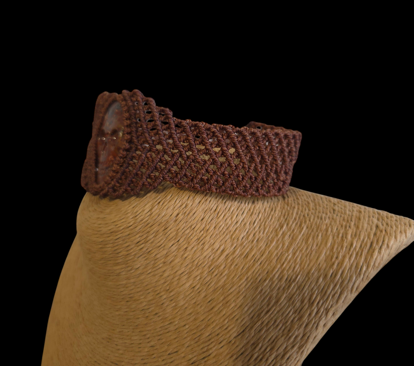 Brown man Choker - Fossilsed Palm Root