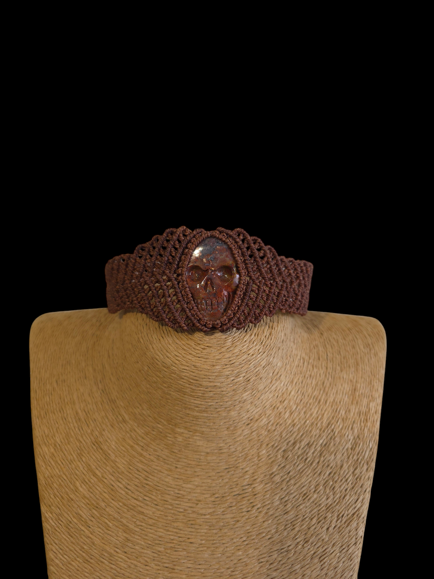 Brown man Choker - Fossilsed Palm Root