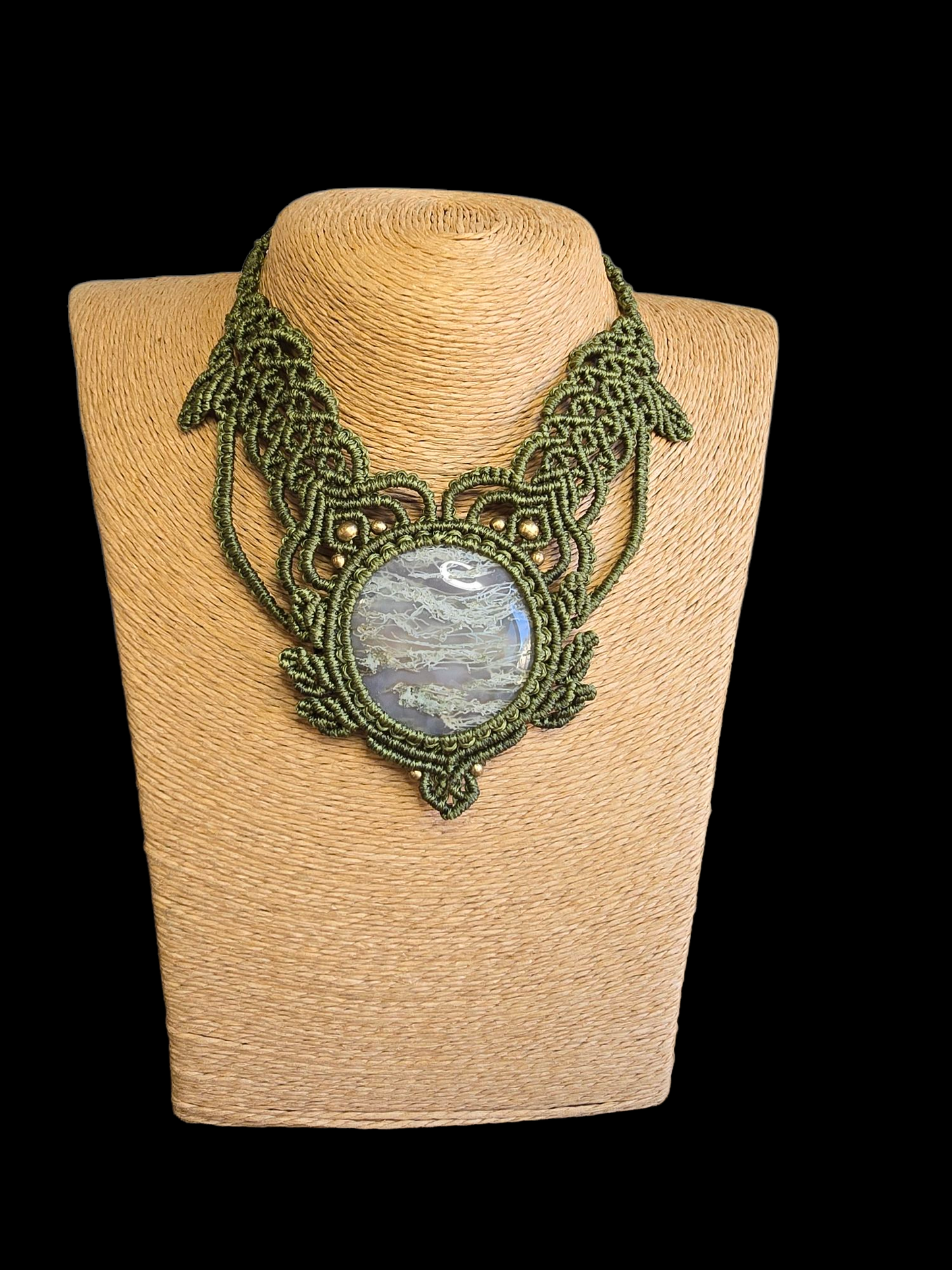 Moss Agate Choker