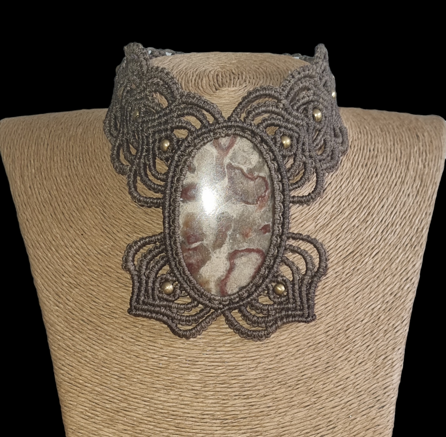 Brecciated Agate Choker