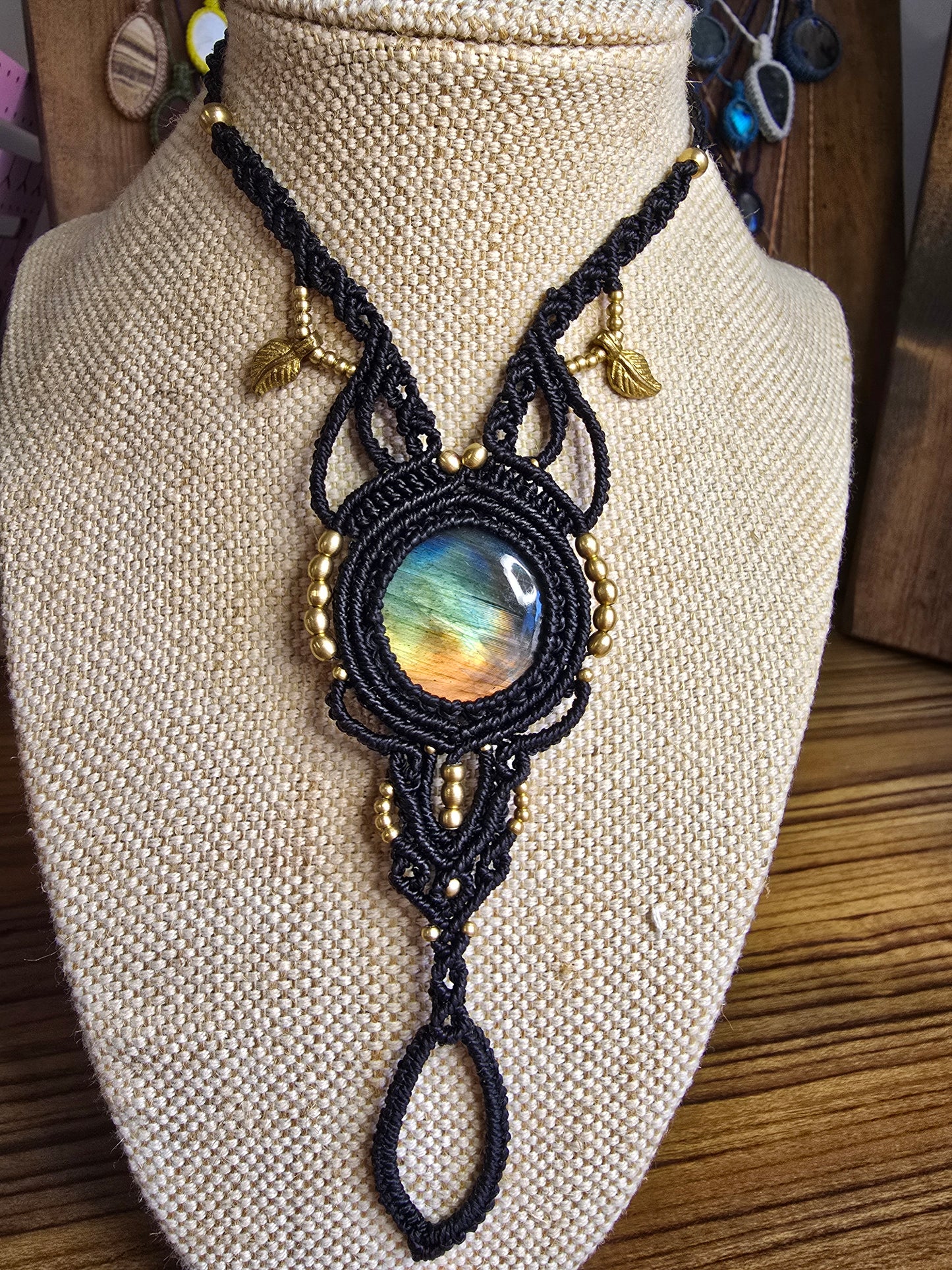 Toe Sandals - Hand Knotted Labradorites