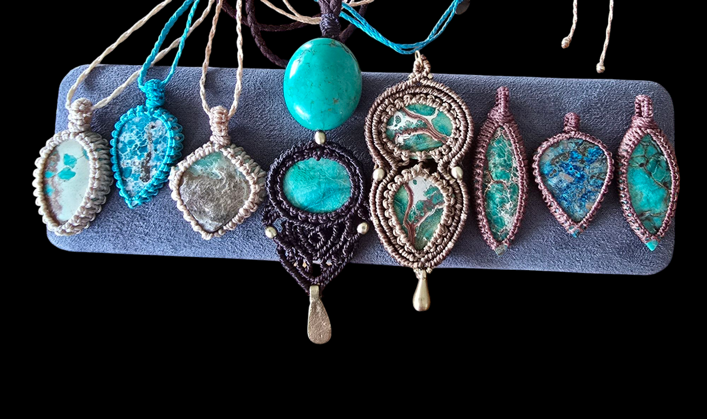 Variscite Double Pendant