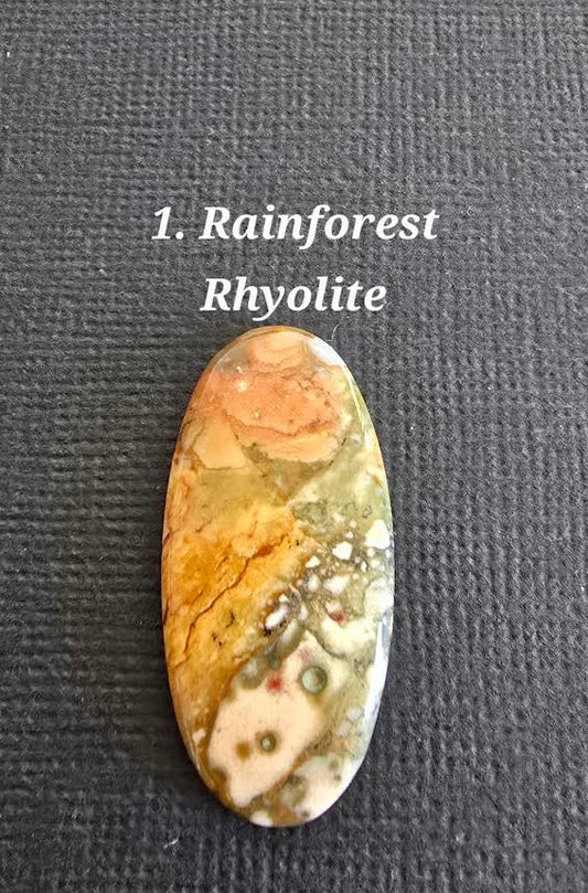 Rainforest Rhyolite - Various shapes and sizes