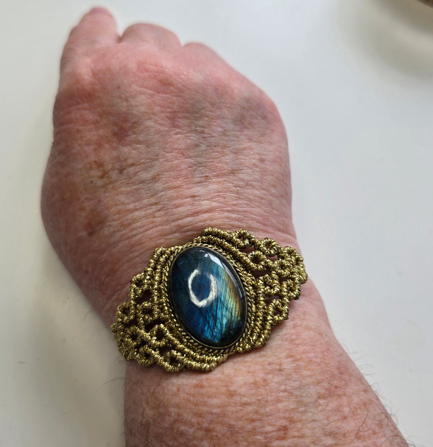 Labradorite Bracelet Multi flash