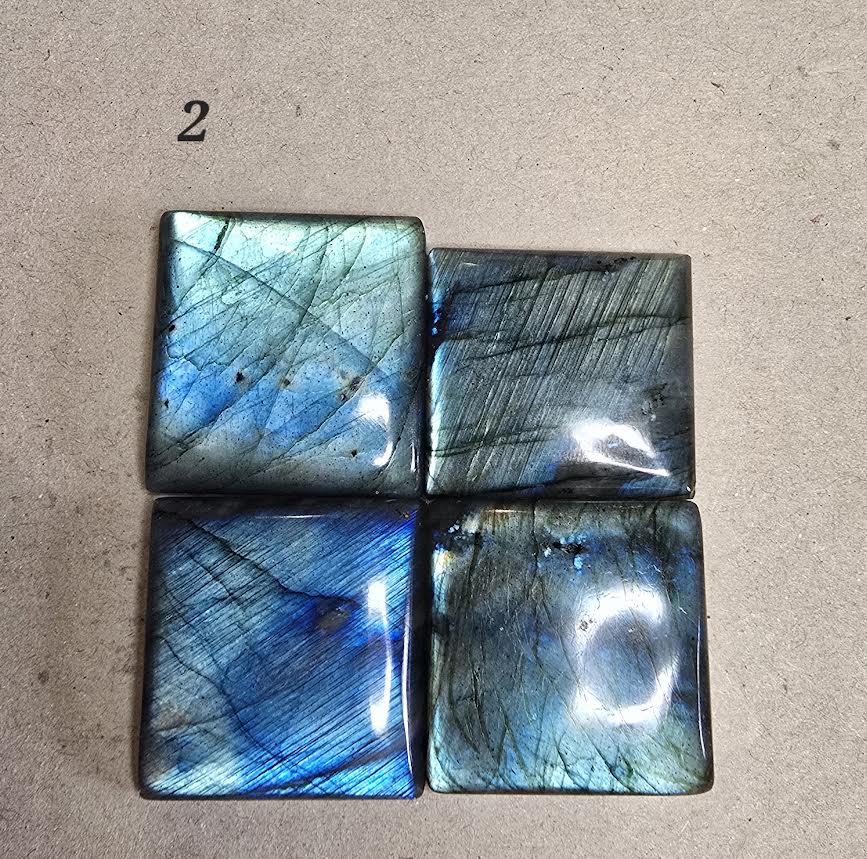 Labradorites - Square Sets various sizes in packs