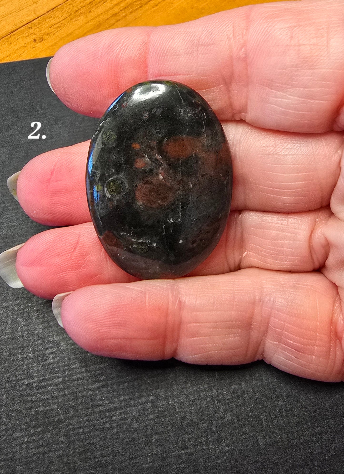 Black Blood Stone- Various Shapes and Sizes