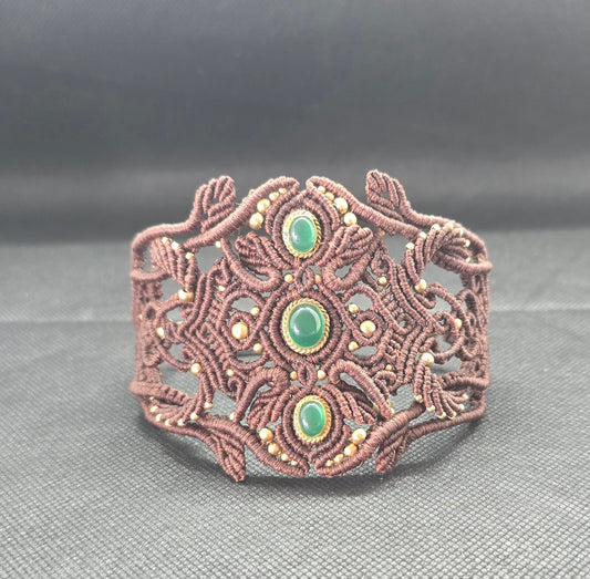 Chocolate with Green Onyx