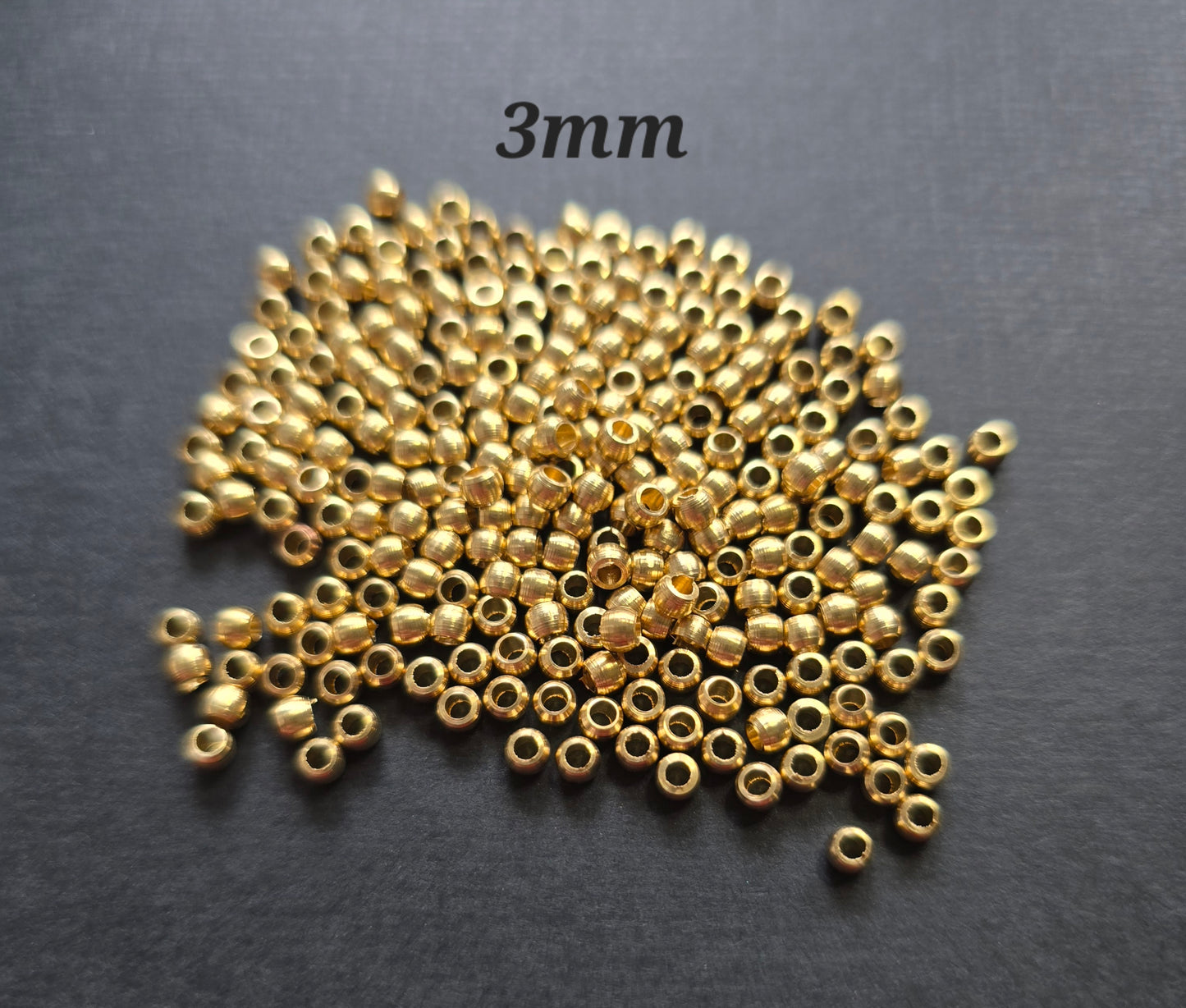 Brass Beads - Suitable for Mini Macramé Jewellery Making