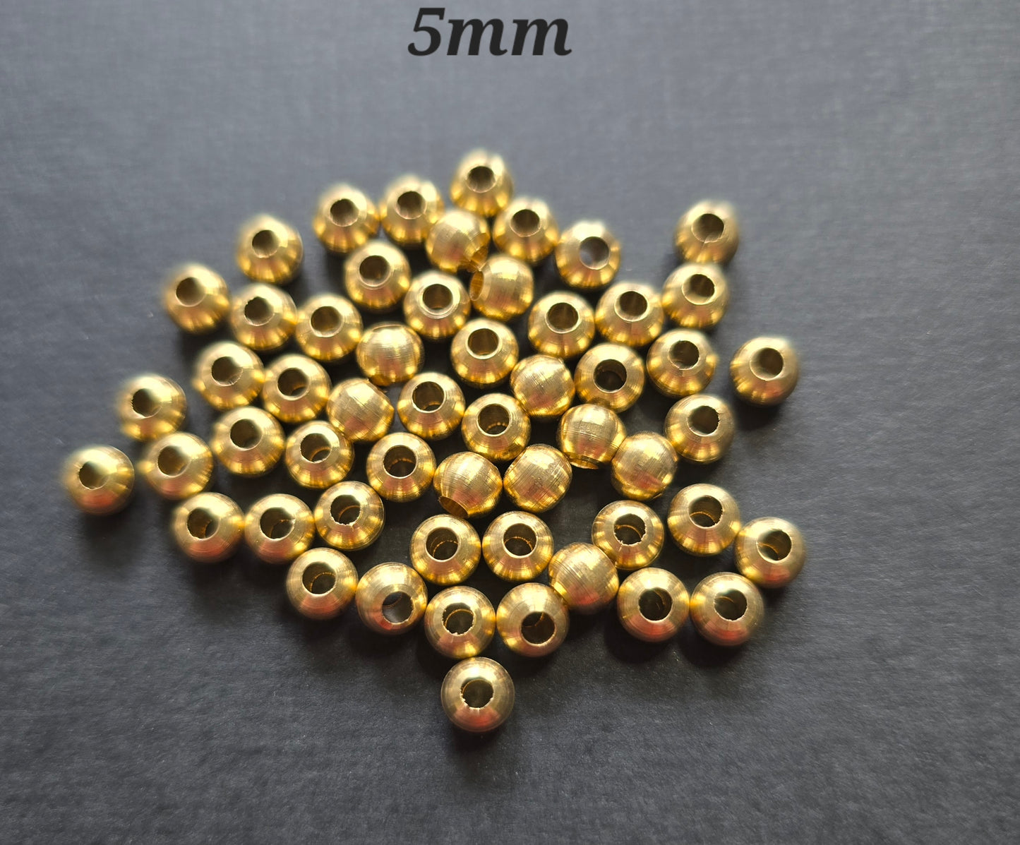 Brass Beads - Suitable for Mini Macramé Jewellery Making