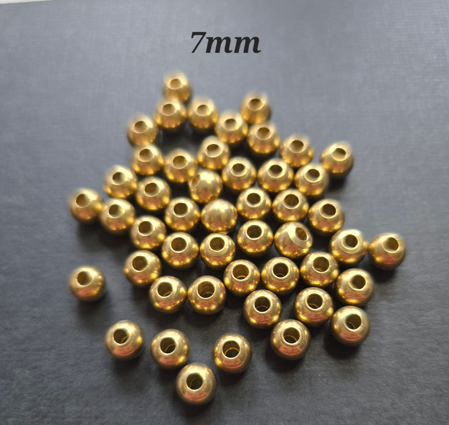 Brass Beads - Suitable for Mini Macramé Jewellery Making