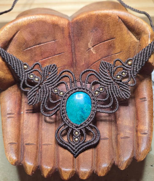 Ivy Collar in Chrysocolla