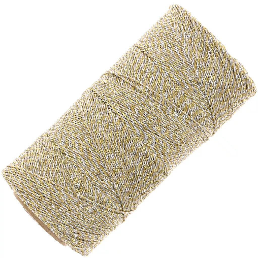 Linhasita Brazilian Wax Cord - Gold/Silver