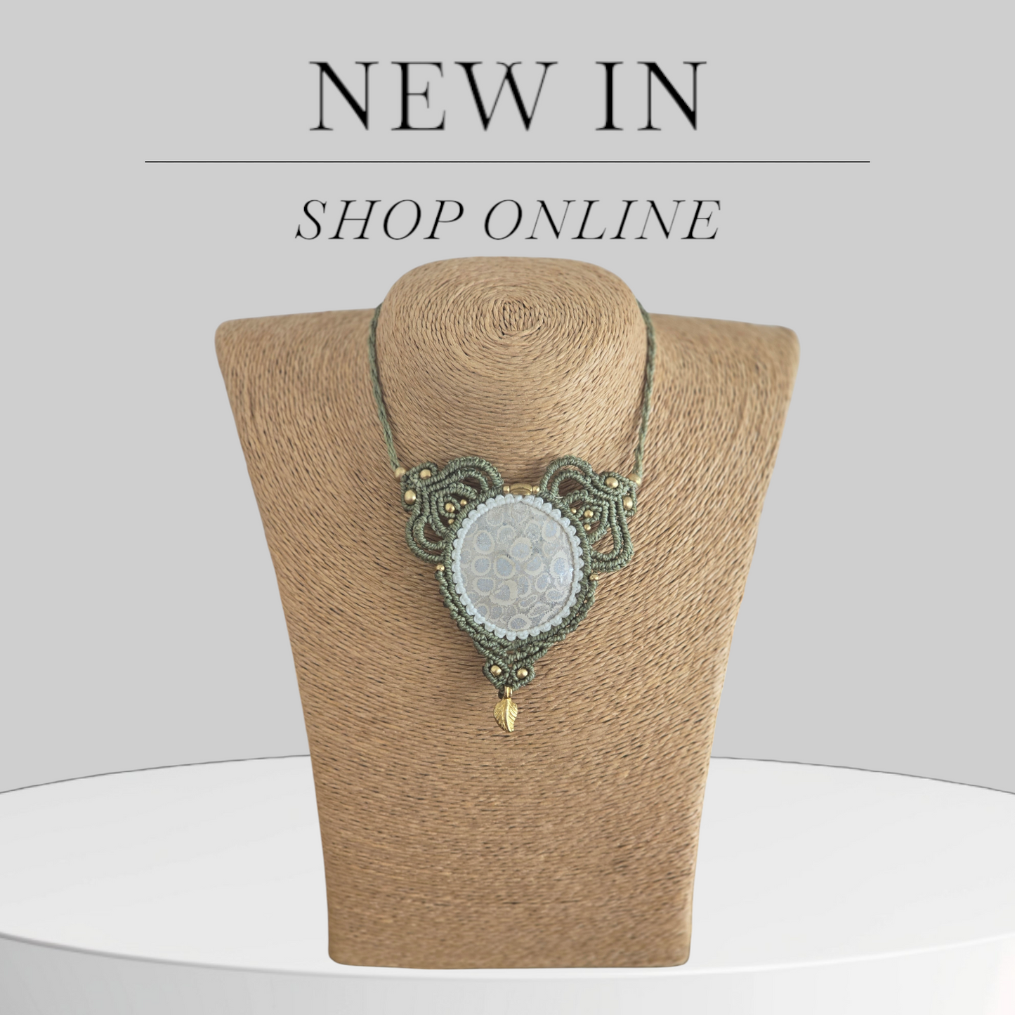 Fossilised Coral Pendant