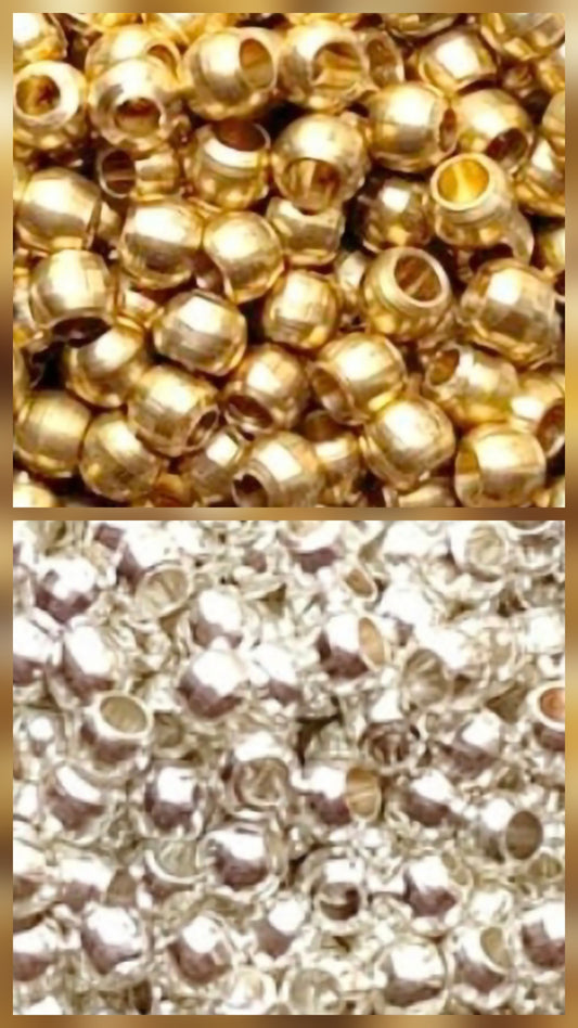 Brass Beads - Suitable for Mini Macramé Jewellery Making
