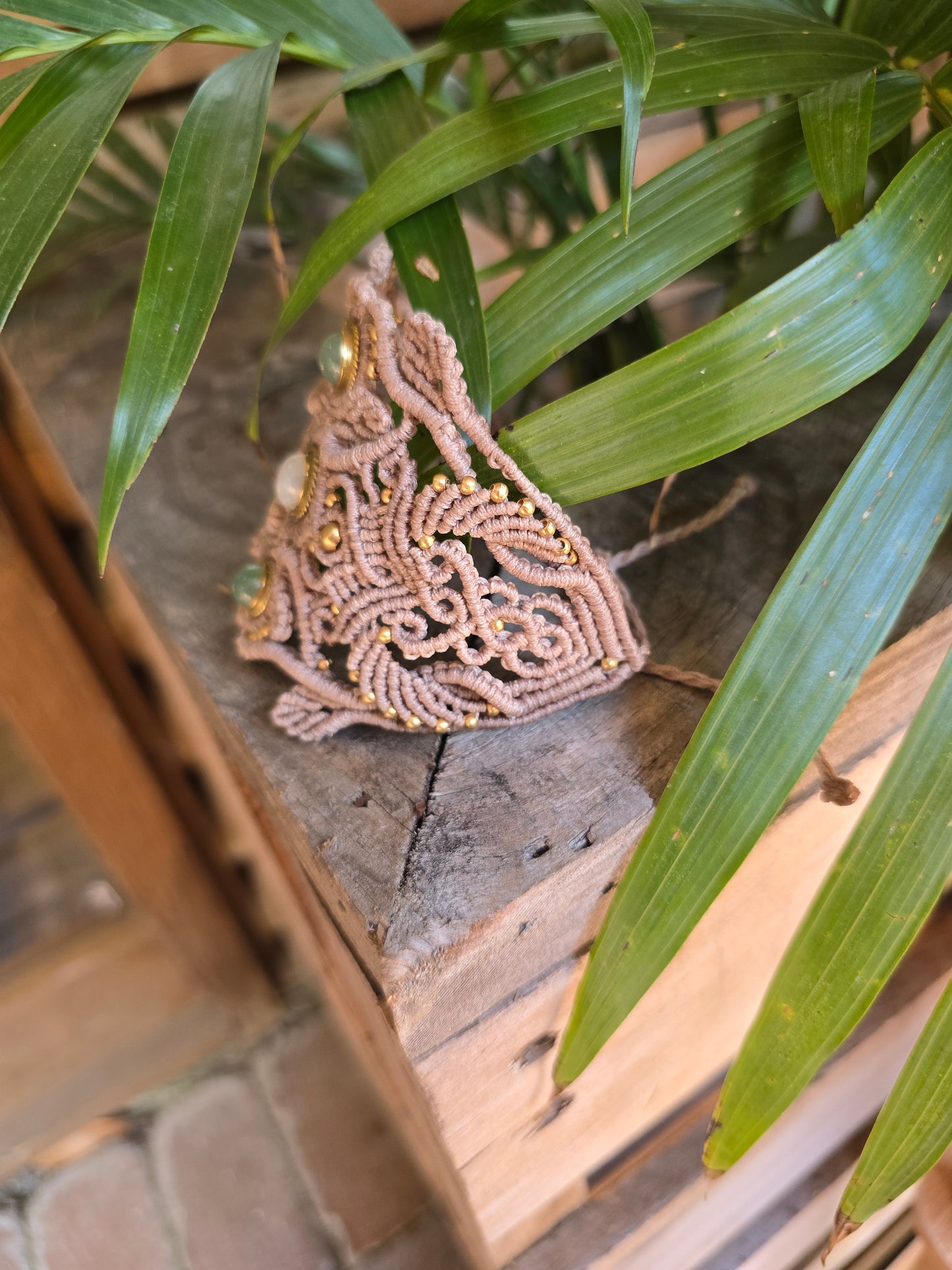 Adventurine and Moonstone Cuff