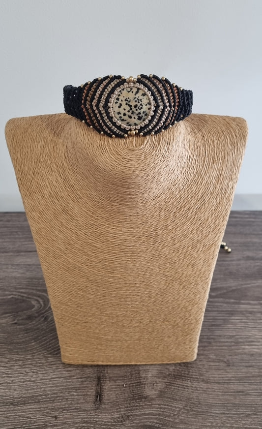 KC Choker - Dalmatian Jasper