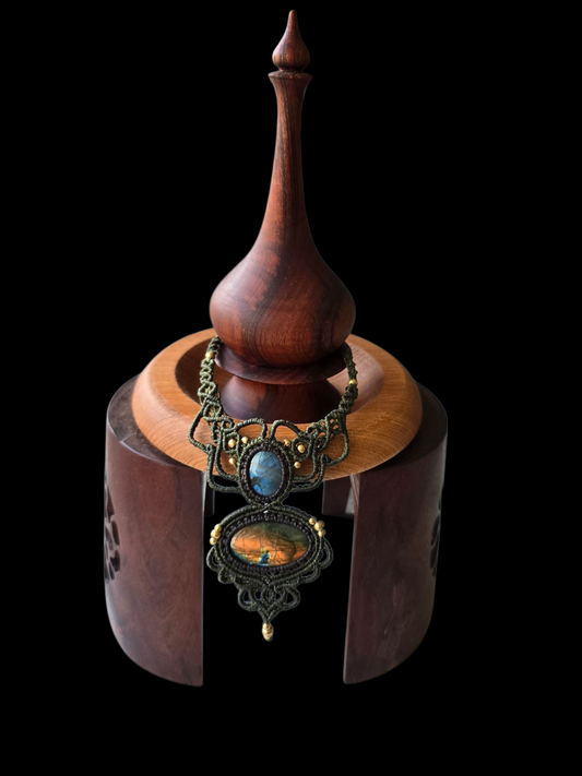Double Labradorite  Collar