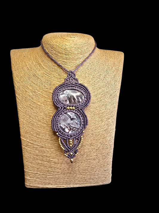 Picasso Double Stone Pendant