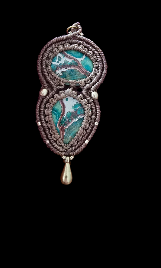 Variscite Double Pendant